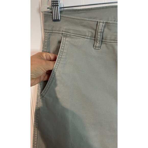 Levis XX Chino Standard Taper Pants Sage Green Mens 34W/32L 98% Cotton - Picture 3 of 14